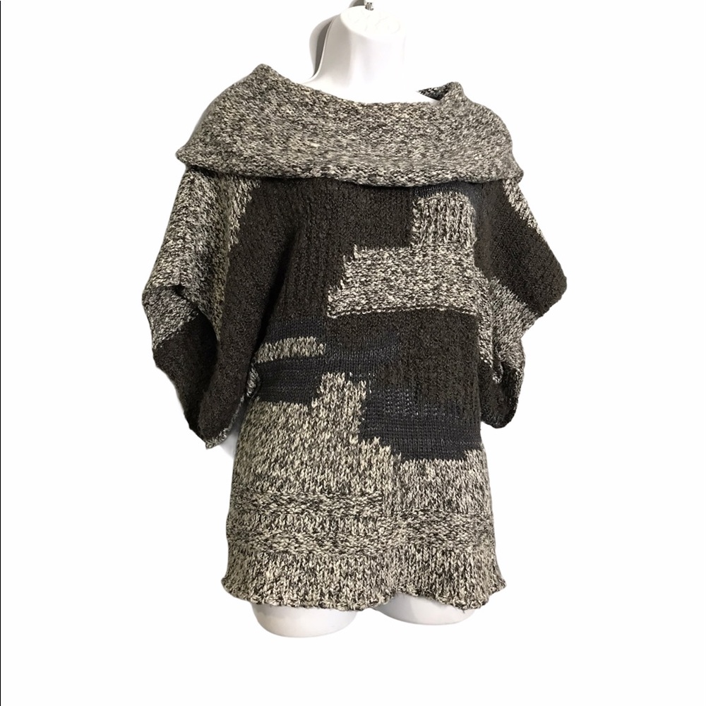 Calvin Klein Jeans | Patchwork Knit Cowl Sweater